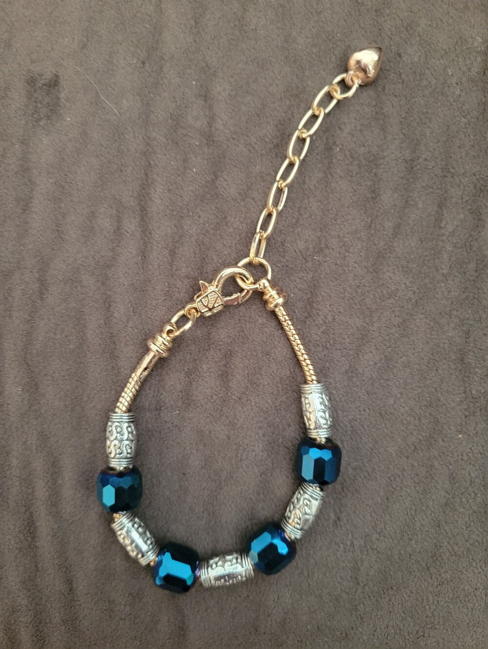 Charm Bracelet Snake Chain Add A Bead Rockie Tibetan Crystal Gift Idea!